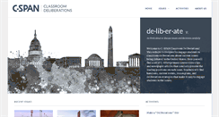 Desktop Screenshot of c-spanclassroomdeliberations.org